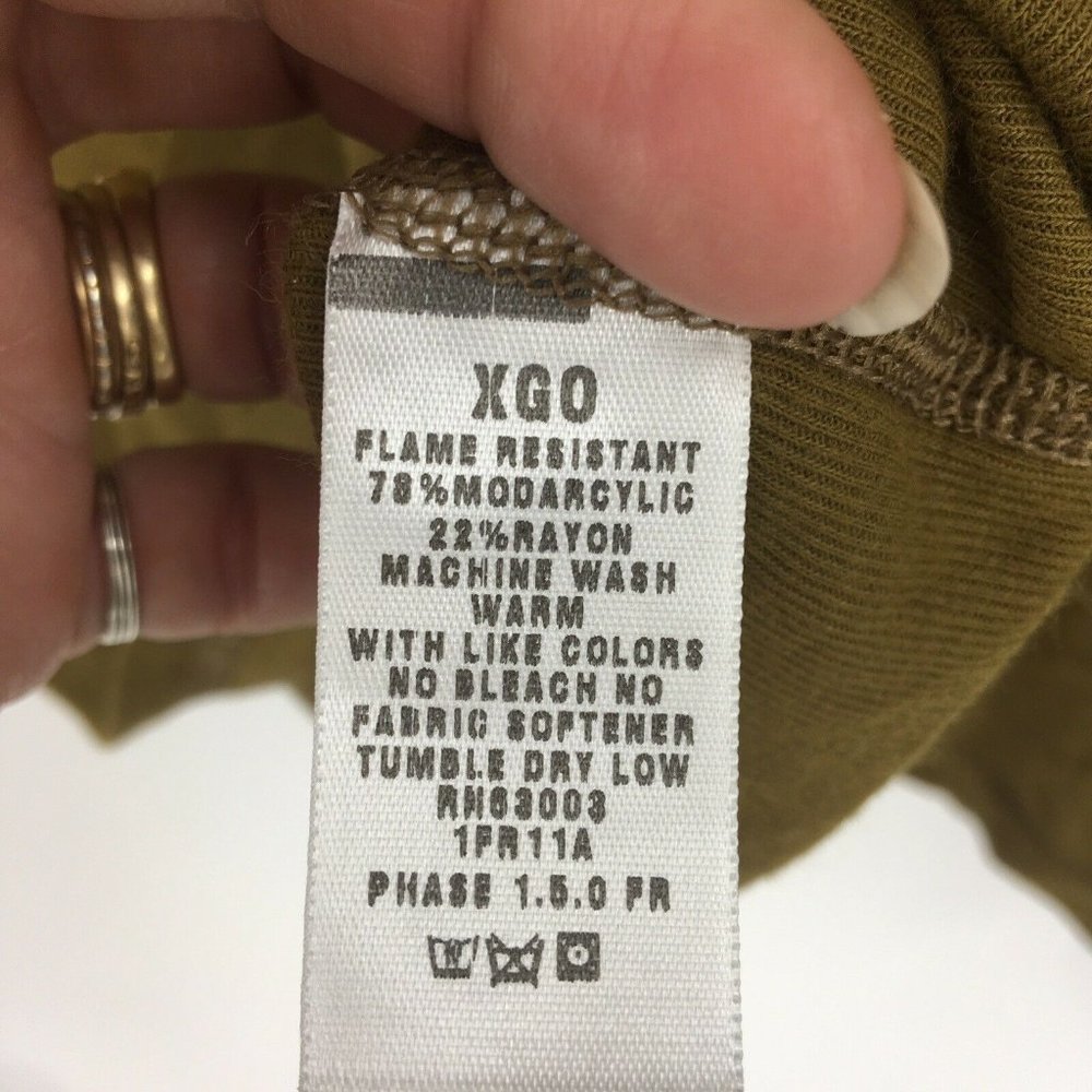 XGO Phase 1 Flame Retardant Lot of 2 Base Layer T-Shirts LS/SS Coyote Brown XL - Picture 8 of 9